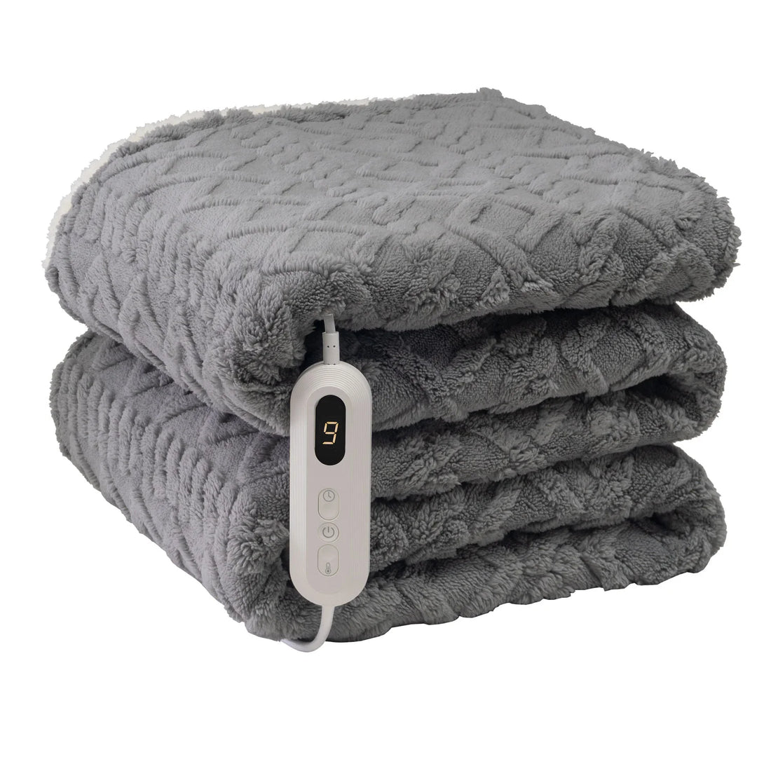 Electric Cable Knit Heated Throw
